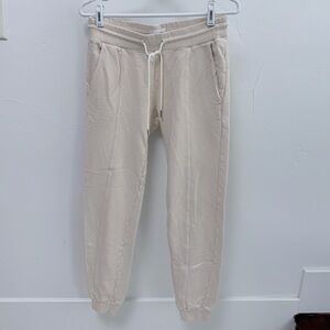 MATE the Label Cream Drawstring Jogger Pants